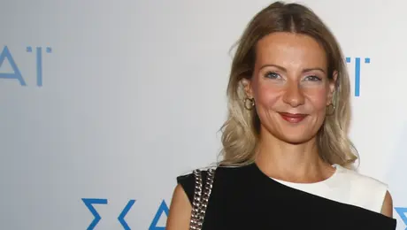 Η Ευη Κουτσαυτακη σε παρουσιαση προγραμματος του ΣΚΑΪ