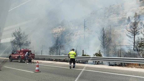Φωτια στον Αγιο Χαραλαμπο Κορινθιας