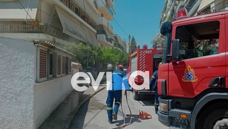 Φωτιά σε μονοκατοικία στην Εύβοια