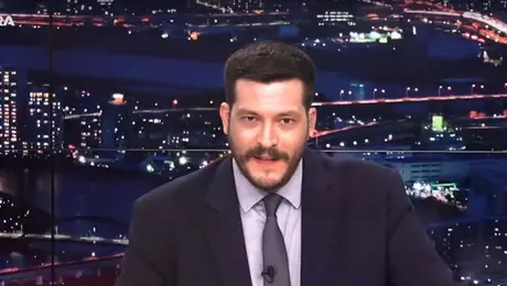 Ο Μάριος Αραβαντινός στην παρουσίαση της εκπομπής «Kontra 24»