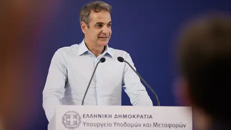 Ο Κυριάκος Μητσοτάκης στη Λευκάδα