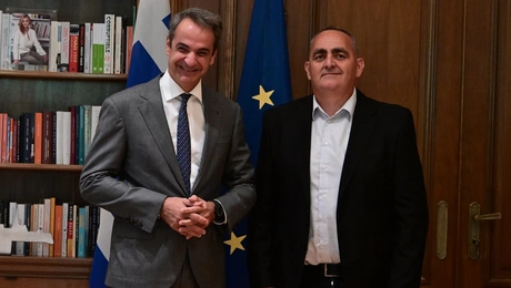 Ο Κυριάκος Μητσοτάκης και ο Φρέντης Μπελέρης