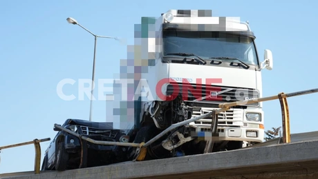 Τροχαίο δυστύχημα στο Ηράκλειο