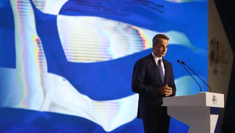 Ο Κυριάκος Μητσοτάκης στη ΔΕΘ