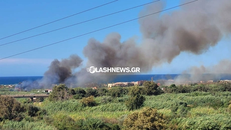 Φωτιά τώρα στα Χανιά