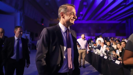 Ο Κυριάκος Μητσοτάκης στη ΔΕΘ