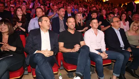 Ο Στέφανος Κασσελάκης και ο Αλέξης Τσίπρας