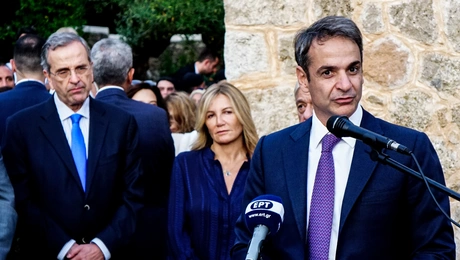 Ο Κυριάκος Μητσοτάκης και ο Αντώνης Σαμαράς