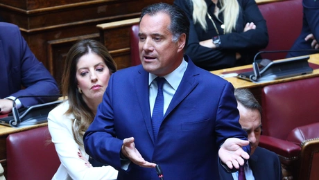 Ο Άδωνις Γεωργιάδης στη Βουλή