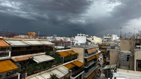 Η κακοκαιρία Cassandra έφτασε στην Αττική