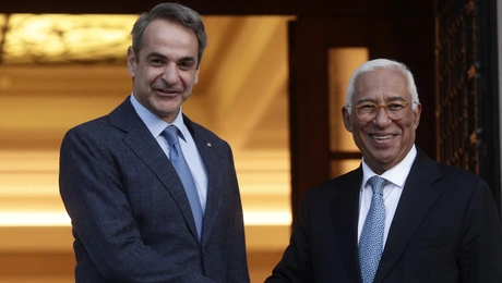 Συνάντηση Μητσοτάκη - Κόστα στο Μέγαρο Μαξίμου