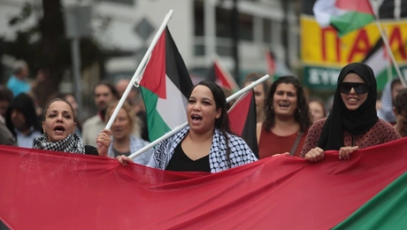 Πορεία αλληλεγγύης για την Παλαιστίνη και Λίβανο