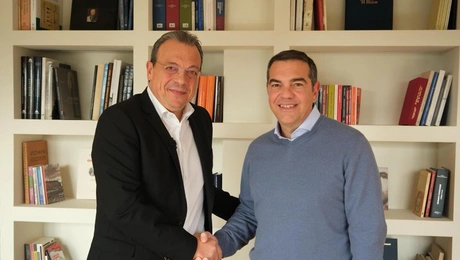 Ο Αλέξης Τσίπρας και ο Σωκράτης Φάμελλος