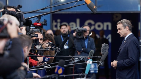 Ο Κυριάκος Μητσοτάκης στη Βουδαπέστη