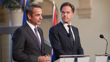 Ο Μαρκ Ρούτε και ο Κυριάκος Μητσοτάκης