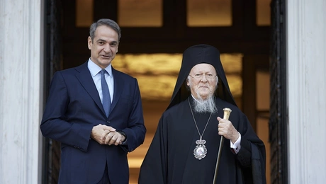 Ο Κυριάκος Μητσοτάκης και ο Οικουμενικός Πατριάρχης Βαρθολομαίος