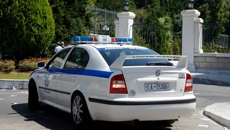 Περιπολικό Αστυνομίας στη Βουλή