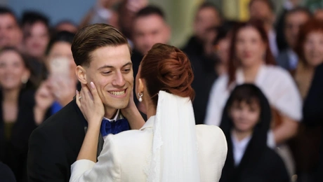 Ο Γιάννης Κωνσταντέλιας και η σύζυγός του Χριστίνα