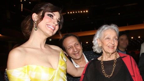 Η Στέλλα Γκρέκα με τον Σπύρο Μπιμπίλα