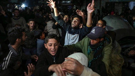 Πανηγυρισμοί στη Γάζα για τη συμφωνία με Ισραήλ