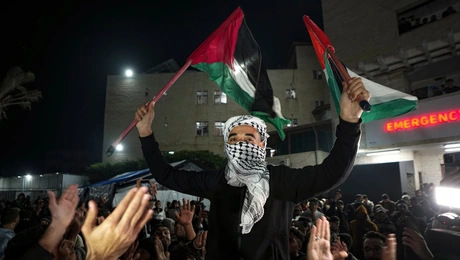 Πανηγυρισμοί στη Γάζα