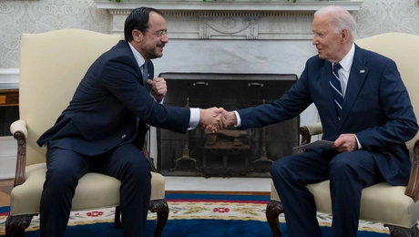 Ο Νίκος Χριστοδουλίδης και ο Τζο Μπάιντεν