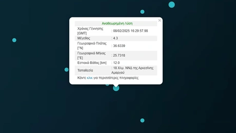 Σεισμός στην Αμοργό