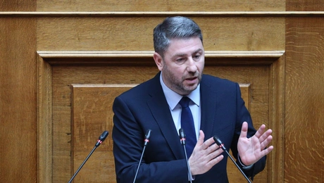 Ο Νίκος Ανδρουλάκης στη Βουλή