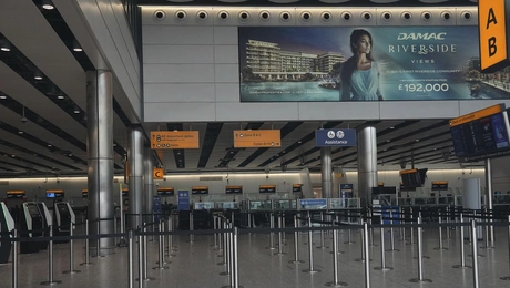 Άδειο το Χίθροου μετά τη φωτιά