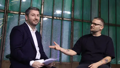 Ο Νίκος Ανδρουλάκης και ο Παναγιώτης Μαρκεζίνης