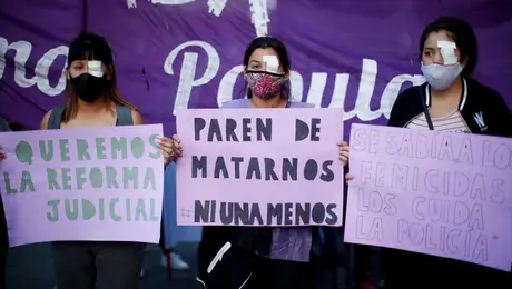 Διαμαρτυρία για τις γυναικτονίες στην Αργεντινή