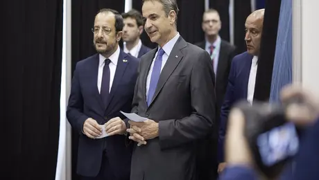 Ο Κυριάκος Μητσοτάκης στο συνέδριο του ΕΛΚ