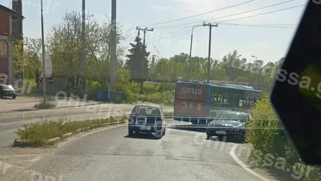 Αυτοκίνητο μπήκε στο αντίθετο ρεύμα στη Λάρισα