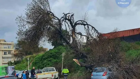 Καταστροφές στη Ρόδο από την κακοκαιρία