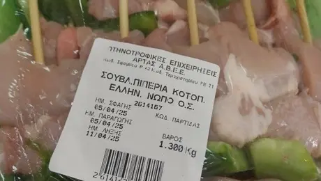 Σουβλάκι κοτόπουλο με πιπεριά