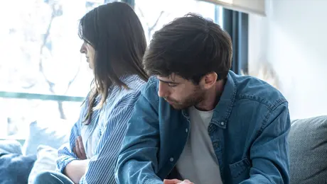 Τσακωμένο ζευγάρι