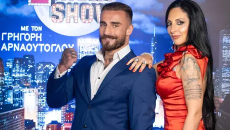 Νίκος Αβραμίδης και Γεωργία Μπιτάκου στο The 2Night Show