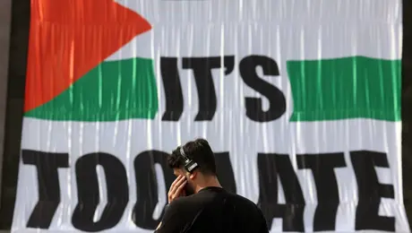 Διαμαρτυρία κατά του Ισραήλ και υπέρ της Γάζας