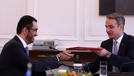 Κυριάκος Μητσοτάκης και Sultan Al Jaber