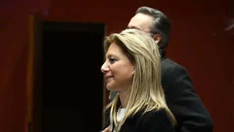 Η Μαρία Καρυστιανού σε εκδήλωση