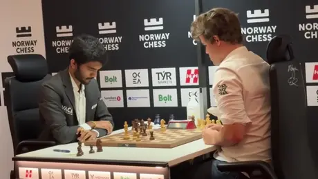 Οι δύο πρωταθλητές σκακιού