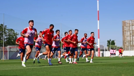 Προπόνηση του Ολυμπιακού