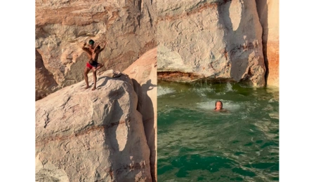 Ο Influencer πετά τον γιο του στη θάλασσα