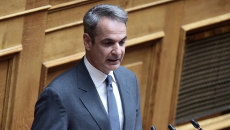 Ο Κυριάκος Μητσοτάκης στη Βουλή