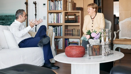 Άνγκελα Μέρκελ και Κυριάκος Μητσοτάκης