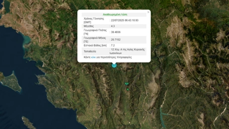 Ο σεισμός στα Γιάννενα