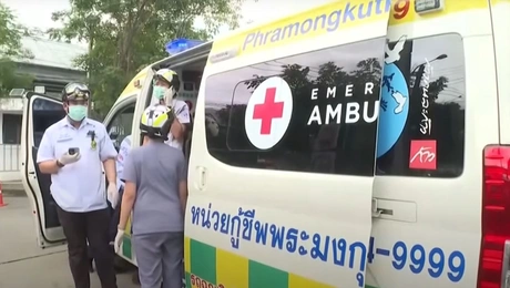 Διασωστικά συνεργεία στο σημείο του περιστατικού