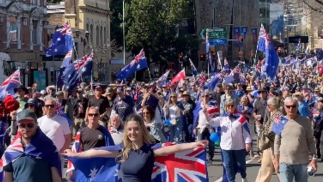 Διαδηλωτές κατά της μετανάστευσης