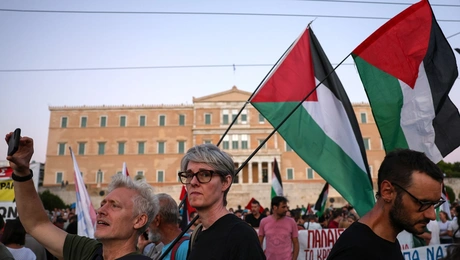 Διαδήλωση στην Αθήνα για τη Γάζα