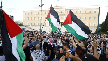 Διαμαρτυρία για την Παλαιστίνη στο Σύνταγμα